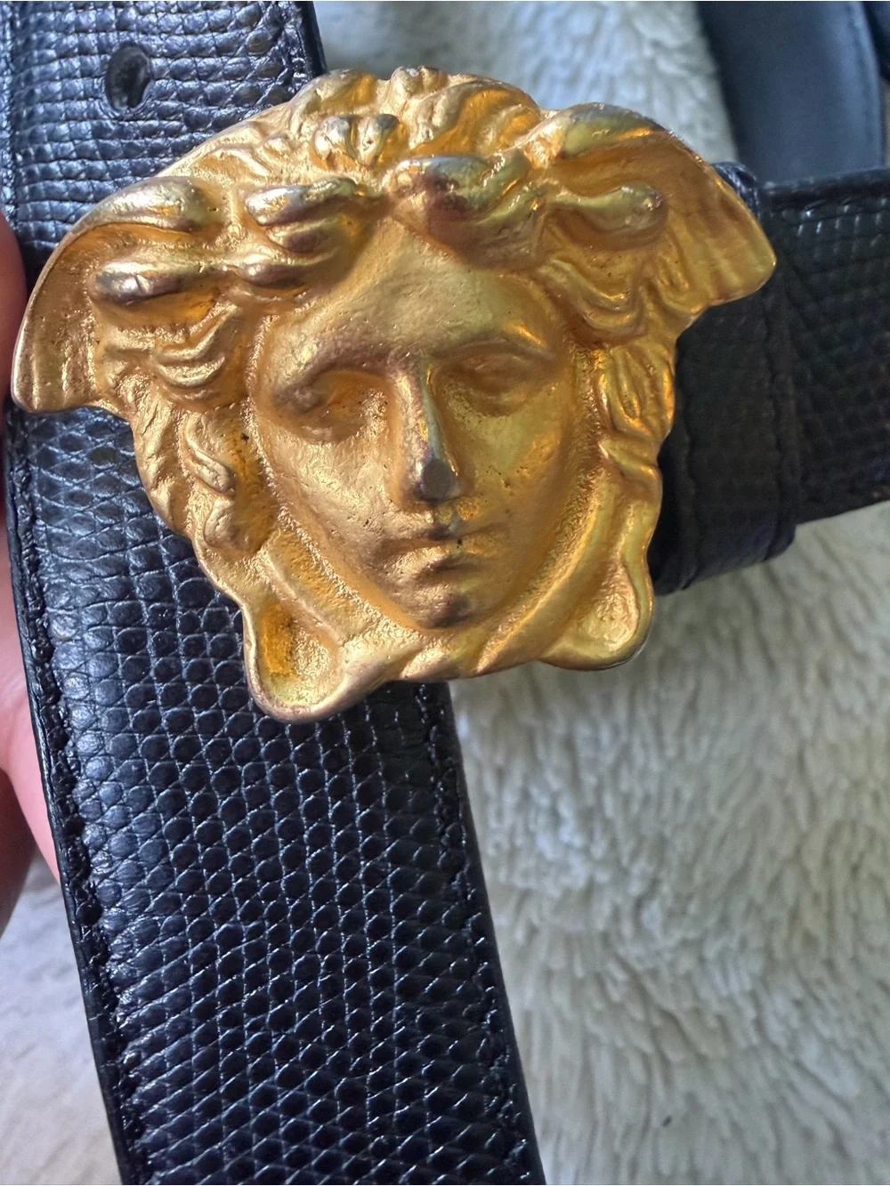 Authentic vintage Gianni Versace Medusa Head belt